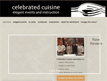 Tablet Screenshot of celebratedcuisine.com